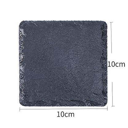 Small Slate Reptile Basking Platform Tortoise Feeding Dish Natural Rock Reptile Food Bowl Landscape Habitat Decor for Turtle Lizard Bearded Dragon Crested Gecko Snake 4 * 4 - size: S