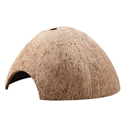 Yosoo Reptile House Hiding Cave Coconut Shell Turtle Aquarium Hide Decor