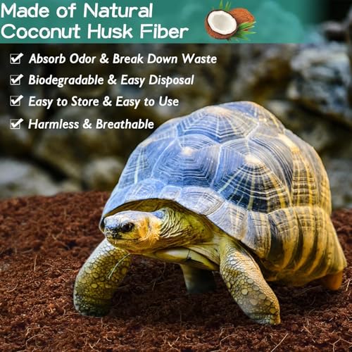 Halatool Compressed Coconut Fiber Substrate for Reptiles | 2 Pack Organic Coconut Substrate, Reptile Bedding for Geckos, Snakes, Lizards, Hermit Crabs & Tarantulas - color: 2 pack