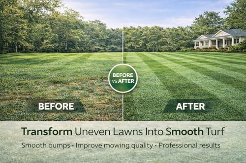 LawnLevel Premium Lawn Leveling Sand, 40 lb Green-Dyed Topdressing Mix for Grass, Fills Low Spots, Smooths Uneven Lawns, Improves Mowing, Professional Grade