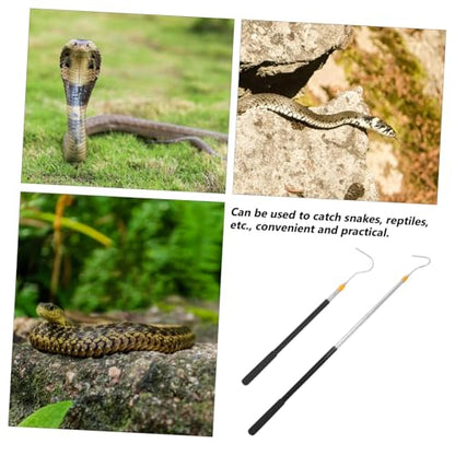 Snake Hook, 61" Snake Reptile Catcher Stick Pole Handling Tool Kit for Rattlesnakes Python Copperhead Removal Catching