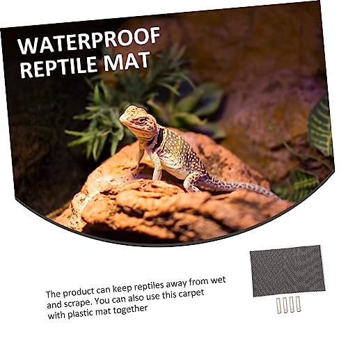 Totority Reptile Terrarium Carpet Reptile Pad Moisturizing Liner Snake Turtle Bedding Easy to Clean