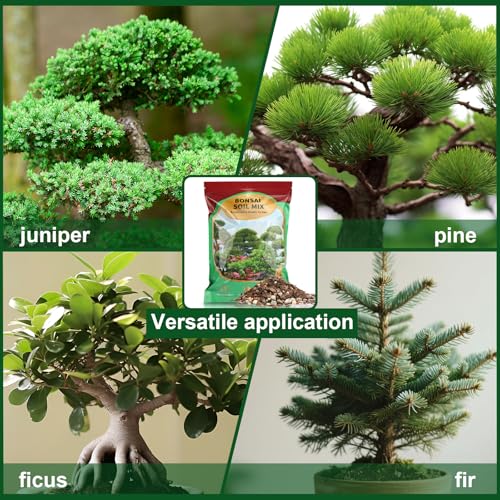 Premium Bonsai Soil Mix with Enhanced Aeration & Drainage 4qt - Professional Grade Potting Soil for Bonsai Pots - color: Bonsai Soil, size: 4qt