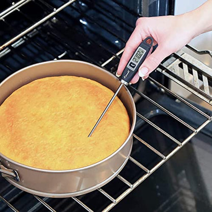 Escali DH1 Gourmet Digital Meat Thermometer with Extra Long Probe, NSF Certified, Black - color: Black