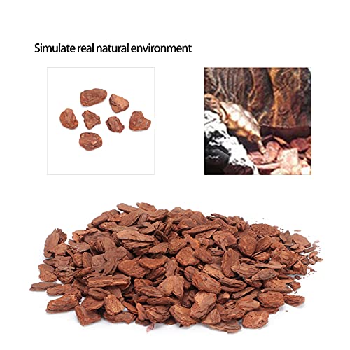 Natural Pine Bark Granule Reptile Bedding 250g Small Granule for Tortoises Lizards Breathable Reptile Box Substrate Safe for Gardening Indoor Plants Handicrafts