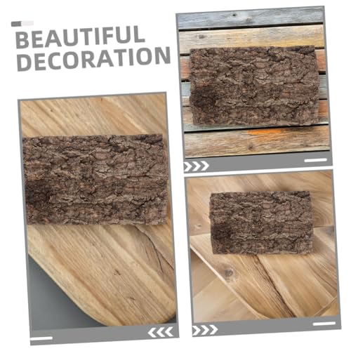 YARNOW 2pcs Bark Background for Reptile Terrarium Real Tree Bark Climbing Mat Habitat Decor for Lizard Snake Turtle and Amphibians Easy to Install Sturdy and Authentic Aesthetic
