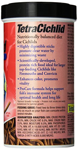 TetraCichlid Floating Cichlid Sticks 5.65 Ounces, Nutritionally Balanced Diet - size: 5.65 Ounce (Pack of 1)