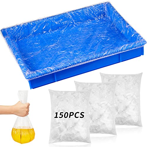 Tondiamo 150 Pcs Cage Liners for Small Animals Disposable Hamster Tray Clear Box Leak Proof Guinea Pig Cage Liner Bag Litter Toilet Film for Rabbit Bunny Hamster Hedgehog (Medium) - size: 1 Count (Pack of 150)
