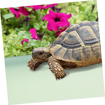 Yardwe Reptile Carpet Liner for Terrarium Bedding Eva Mat for Bearded Dragons Snakes Lizards Turtles Leak Soft - color: Light Green