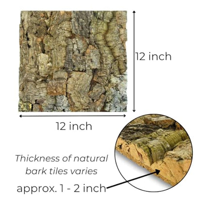 Jelinek Cork Natural Bark Wall Tile 12 x 12 Inch