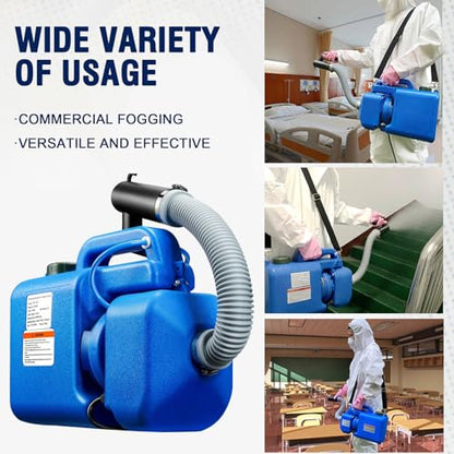 LONYEON 8L Electric ULV Cold Fogger Machine with Backpack Mist Atomizer, Adjustable Flow Rate, Large Area Spraying for Home Indoor Outdoor