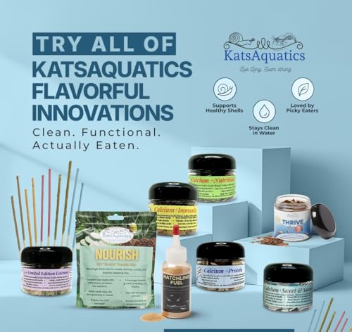 Unlimited Edition Calcium - 3 Flavors in 1 Jar, for Strong Shells, Healthy Molts, 100% Natural, Does Not Dissolve in Water, Fast Sinking for Shrimp, Snails & More! Biologist Made in USA