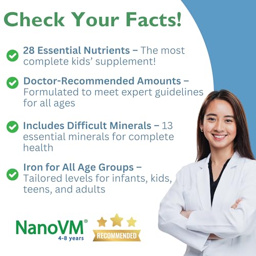 4-8 Years, Allergen-Free Kids Multivitamin, Unflavored Powdered Vitamins, Multivitamin Powder with 14 Vitamins & 13 Minerals, Low-Carbohydrate Vitamin Supplements, 275g - Solace Nutrition - style: 4-8