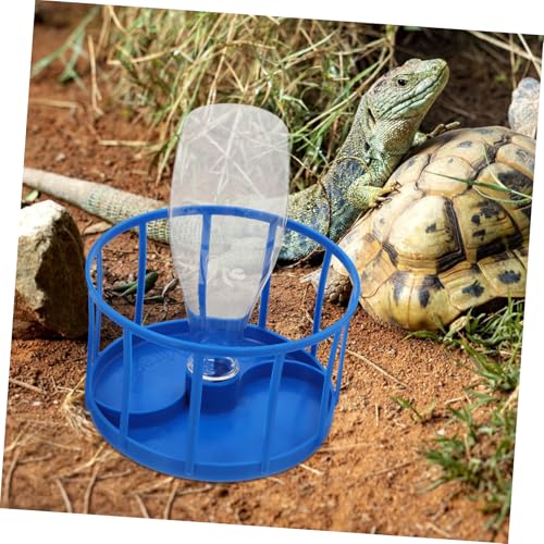 balacoo Automatic Reptile Water Dispenser and Food Dish for Tortoise and Lizard Large Reptile Water Bowl Reservoir for Tank Accessories