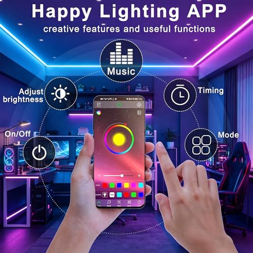 RGBZONE RGB Bluetooth LED Controller, DC5-24V 30A Smart APP Dimmable Strips Light Controller 16 Million Colors Music & Alarm Modes for 5050 3528 LED Strip Lights, Metal Shell - color: RGB