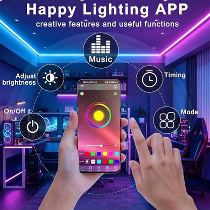 RGBZONE RGB Bluetooth LED Controller, DC5-24V 30A Smart APP Dimmable Strips Light Controller 16 Million Colors Music & Alarm Modes for 5050 3528 LED Strip Lights, Metal Shell - color: RGB