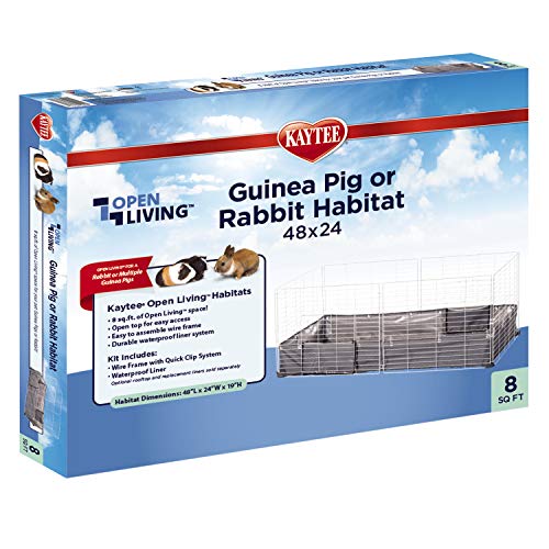 Kaytee Open Living Pet Rabbit or Guinea Pig Habitat, 48" x 24" - size: 48.0"L x 24.0"W x 19.0"H