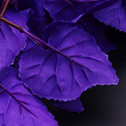 balacoo Reptile Plants Hanging Terrarium Plant with Suction Cup for Bearded Dragons Lizards Geckos Snake Pets and Hermit Crab Fish Tank Habitat Decorations (Purple)
