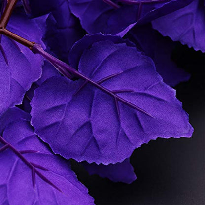balacoo Reptile Plants Hanging Terrarium Plant with Suction Cup for Bearded Dragons Lizards Geckos Snake Pets and Hermit Crab Fish Tank Habitat Decorations (Purple)