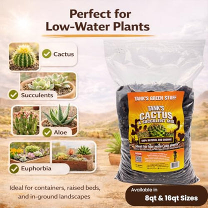 Tank's Cactus & Succulent Mix 16 qt Bag - size: 16 Quarts