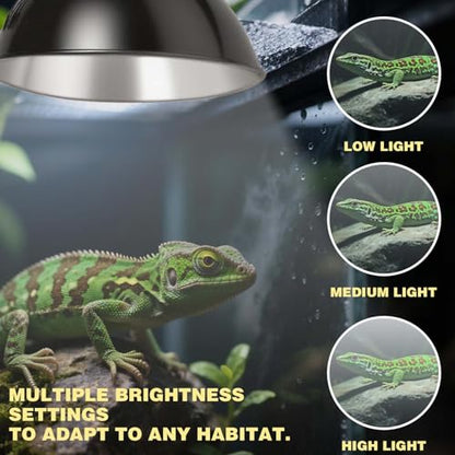 8.5-inch Standard lamp Dome for Reptile Heating Lamps, Object Heat Ceramic Heat emitters, up to 200W for Bearded Dragons Turtles Snakes and Lizards Lamps E26