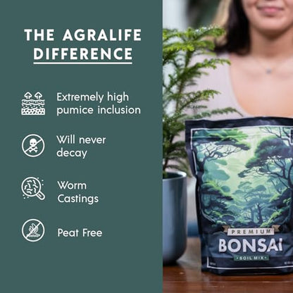 Premium Bonsai Soil Mix for Thriving Indoor Bonsai Trees - Perfect Potting Soil for All Bonsai Varieties - Organic Blend for Optimal Growth - Indoor Plant Soil - 4 Quarts - style: Bonsai Plant Soil Mix