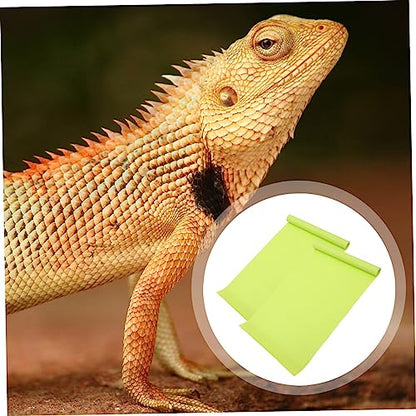 Toyvian 2pcs Reusable Reptile Carpet for Bearded and Animal Habitat Liner Terrarium Flooring - size: 150X30CM