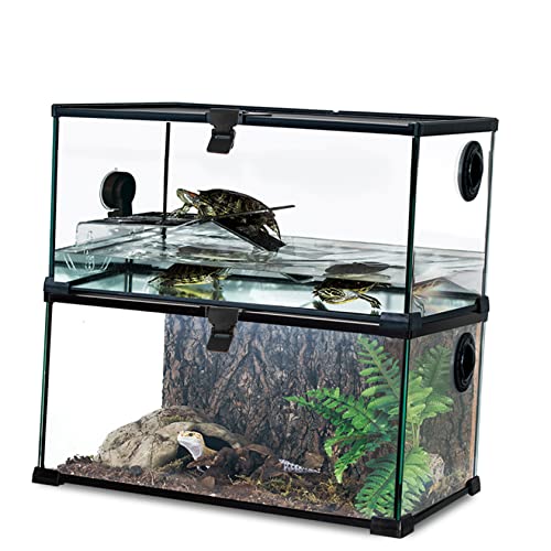 Turtle Terrarium Buckle Reptile Feeding Tank Buckle Anti-Escape Latch Reptile Tank Lid Clips Glass Turtle Easy Install for Amphibious Rain Forest Set of 4