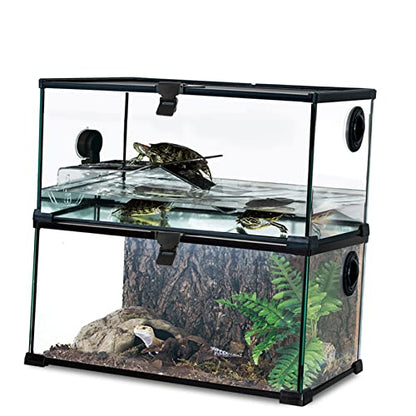 Turtle Terrarium Buckle Reptile Feeding Tank Buckle Anti-Escape Latch Reptile Tank Lid Clips Glass Turtle Easy Install for Amphibious Rain Forest Set of 4