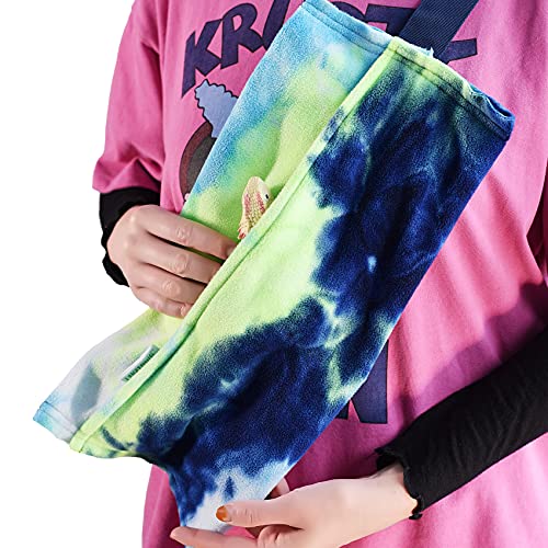 LIKZINWA Bearded Dragon Sling Carrier, Small Animal Carrier Lizard Carrier and Reptile Carrier with Adjustable Strap - color: Blue-green without buttons