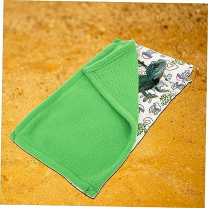 Portable Reptile Sleep Bag Thermal Blanket Pillow Bearded Dragon Mat Reptile Liner Easy Wash m