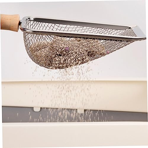 COLLBATH Reptile Litter Scoop Handle Shovel for Easy Cleaning of Reptile Litter Fine Mesh Design for Efficient Waste Removal