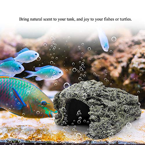 Maxmartt Small Turtle Hiding Cave Stone Shelter for Reptile Turtle Frog Zoo Aquarium Decoration