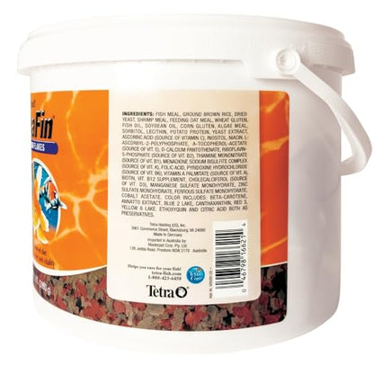 Tetra Goldfish Flakes, Nutritionally Balanced Diet For Aquarium Fish, Vitamin C Enriched Flakes, 4.52 lbs oz - size: 4.52 Pound (Pack of 1)