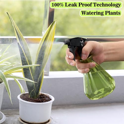 𝐍𝐄𝐖 Spray Bottles 17 oz (2 Pack) - Leak Proof, Adjustable Nozzle, Empty Spray Bottles For Cleaning Solutions, Plants, Hair Misting, Pet, Or Diy Spray Bottle