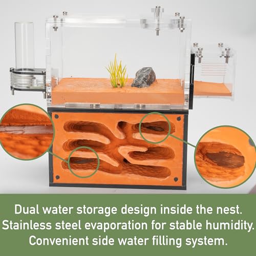 Terra Core StackTower Ant Nest with Starter Kit 5.9 x 3.54 x 7.28 in - size: Terra Core Series-StackTower