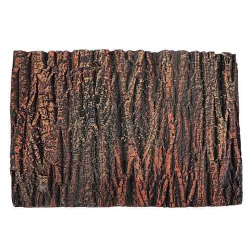 Fish Tank Background Board Turtle Box Decorative 3D Emulated Oak Bark Aquarium Landscaping Panel for Reptile Terrariums