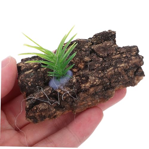 20pcs Natural Cork Bark for Reptile Tank Supplies Terrarium Background for Climbing and Hiding Authentic Tree Bark Decor for Aquarium and Lizard Habitat