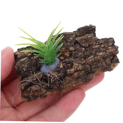 20pcs Natural Cork Bark for Reptile Tank Supplies Terrarium Background for Climbing and Hiding Authentic Tree Bark Decor for Aquarium and Lizard Habitat