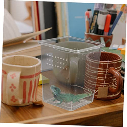 BESPORTBLE 3pcs Spider Habitat Boxes Small Reptile Enclosures for Tarantula Scorpion Gecko Lightweight Feeding Bins Ventilation for Optimal Pet Growth