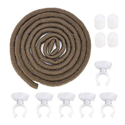 Flexible Vine Branch Jungle Rattan Long Vine Decoration Rattan Decoration Lifelike for Reptiles Pet Reptile Climbing Rattan Artificial Reptile - size: G (para cintura 85 cm/33,5 pol.)