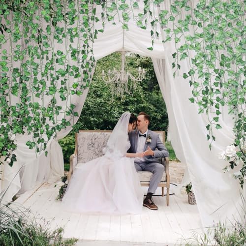 Alotiki 18 Pack 126 Feet Vines,Ivy,Ivy Garland,Fake Ivy,Fake Leaves,Ivy Vines,Artificial Vines,Green Vines,Leaves Room Decor,Vines for Bedroom,Wall Decor,Wedding Party - size: 18