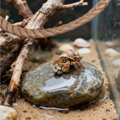 1 Pack 25.6" Hermit Crab Climbing Toys Hanging Hermit Crab Rope Ladder Reptile Tank Terrarium Accessories Reptile Vines Toys Habitat Decor for Leopard Gecko Lizards Frog Snake