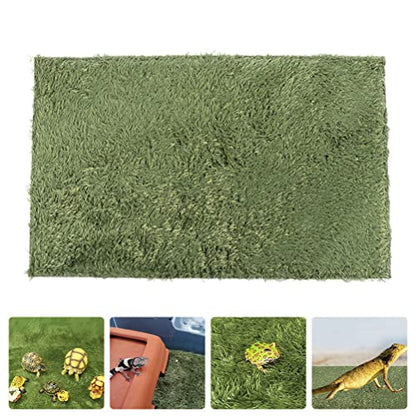 balacoo Simulation Reptile Moss Carpet for Tortoise Habitat Green Home Terrarium Liner Premium Mat for Reptiles Moisture Retaining Pet Carpet for Crawl Pets and Amphibians