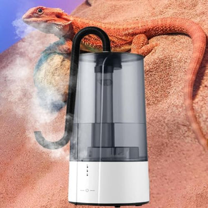Reptile Humidifier Mister 4L Large Capacity with Adjustable Hose for Terrariums