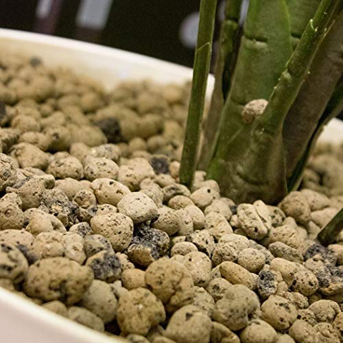 GROW!T GMC10L - 4mm-16mm Clay Pebbles, Brown, (10 Liter Bag) - Made from 100% Natural Clay, Can be used for Drainage, Decoration, Aquaponics, Hydroponics and Other Gardening Essentials - size: 10 liter