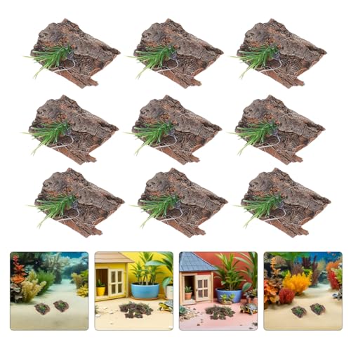 BESPORTBLE 36Pcs Tree Bark for Reptile Terrarium Background - Natural Decorative Bark Pieces for Gecko Chameleon Lizard Enclosure Hideout Climbing Accessory
