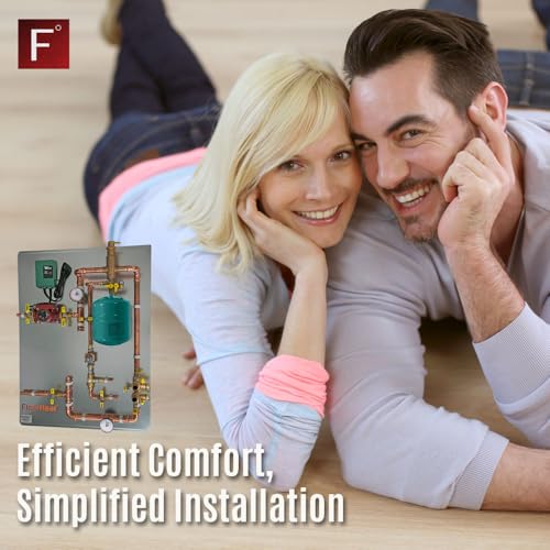 Hydronic Radiant Heat Control Panel - 1 Zone | Pre-Assembled Heating Distribution System for Underfloor, Home & Space Heating | High-Efficiency & Easy Install - size: 1 Zone - For use with/without Glycol
