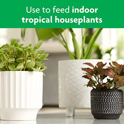 Miracle-Gro Tropical Houseplant Food - Liquid Fertilizer for Tropical Houseplants, 8 fl. oz., 2-Pack - size: 2 Pack, style: Plant Food