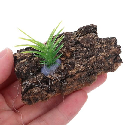 Alasum 20pcs Natural Cork Bark for Reptile Terrarium Tree Bark Decor for Reptile Tank Background for Lizards Snakes Turtles Easy Clean Terrarium Scenery